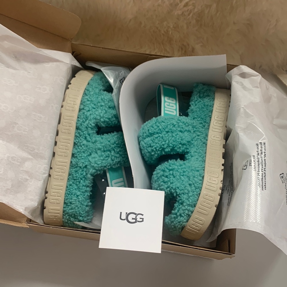 BRAND NEW UGG Fluffita Tide Pool Aqua - Picture 3 of 7